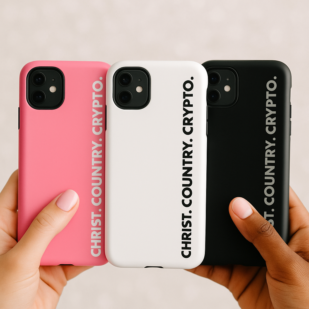 Holy White Christ. Country. Crypto iPhone Case