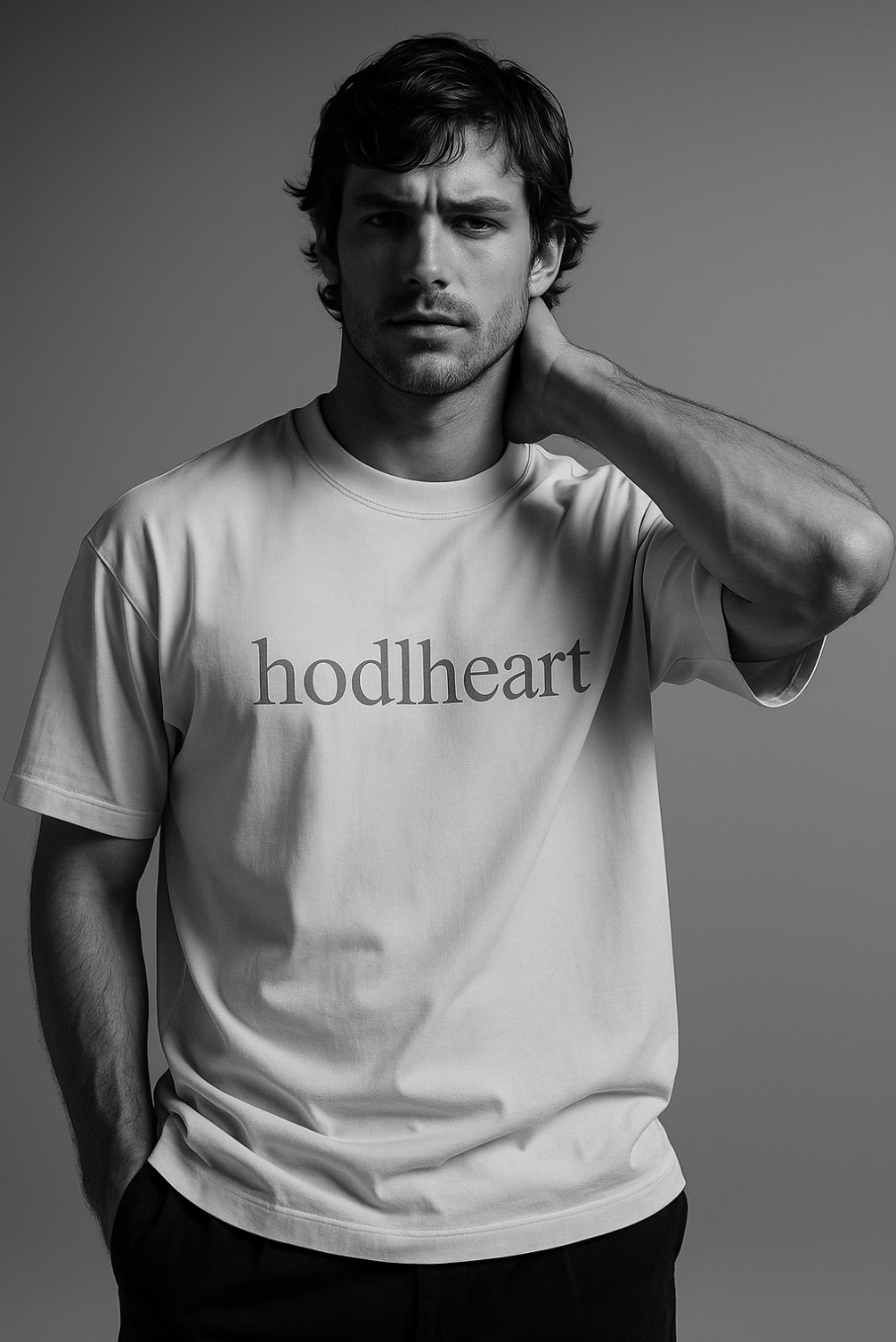 HODLheart Unisex Oversized Faded T-Shirt
